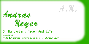 andras meyer business card